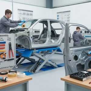 Учебно-производственная мастерская  «Инновационные технологии кузовного ремонта». Арматурно-стекольный пост.